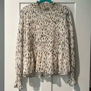 Karlie Long Sleeve Leopard Print Top